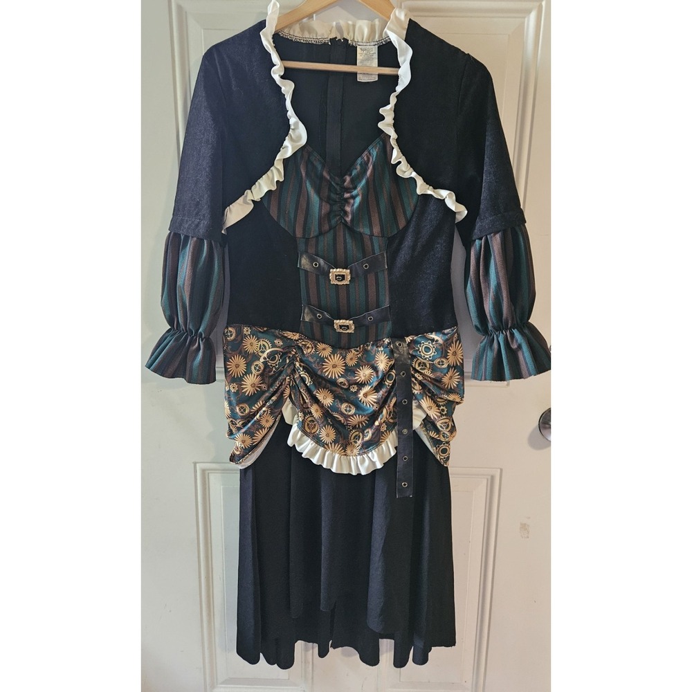 Spirit Halloween Steampunk Pirate Costume Dress Adult Women's Large L 10-12